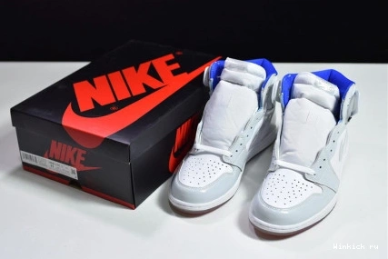 BLUE ZOOM 1 HIGH JORDAN RETRO RACER WHITE - 0818